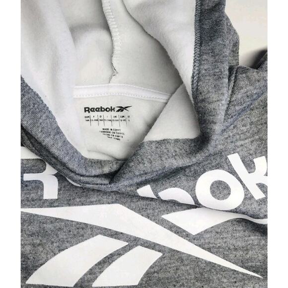 REEBOK Kids Unisex Pullover Hoodie size 14 Grey New With Tags - Picture 8 of 16